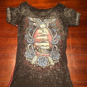 Affliction Burnout Tee. NWOT